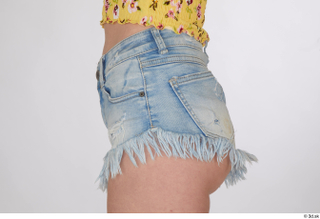 Lilly Bella blue jeans shorts casual dressed hips 0003.jpg